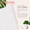 imageAsara Disposable Face Towel XL Facial Wipes  Organic Vegan Biodegradable  Add Water As a Makeup Remover  Sensitive Skin Face Towels  Clean Daily Towelettes 100 CountUnscented