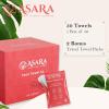 imageAsara Disposable Face Towel XL Facial Wipes  Organic Vegan Biodegradable  Add Water As a Makeup Remover  Sensitive Skin Face Towels  Clean Daily Towelettes 100 CountUnscented