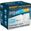 imageInspire Adult Diapers Women or Men  MAX Absorbency  Our Most Absorbent and Dry Incontinence Underwear for Women or Men  Leak Proof Diaper Overnight or Daytime for HeavyLarge 16 Count