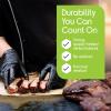 imageInspire Black Nitrile Disposable Gloves  45 Nitrile Medical Exam Cooking Cleaning Disposable Black Gloves Box Of 100 MediumExtra Large
