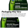 imageInspire Black Nitrile Gloves HEAVY DUTY 6 Mil Nitrile Chemical Resistant Medical Cooking Cleaning Disposable Black GlovesBlack 6mil Box of 100