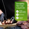 imageInspire Black Nitrile Gloves HEAVY DUTY 6 Mil Nitrile Chemical Resistant Medical Cooking Cleaning Disposable Black GlovesBlack 6mil Case of 1000