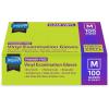 imageInspire Exam Medical Gloves  Clear Vinyl Disposable Gloves Latex Free For Food Prep 100 Medium
