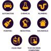 imageInspire HEAVY DUTY ORIGINAL Stretch Nitrile Black Gloves Disposable Latex Free  Food Mechanic 6mil Black or 8 Mil Orange8mil Orange