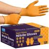 imageInspire HEAVY DUTY ORIGINAL Stretch Nitrile Black Gloves Disposable Latex Free  Food Mechanic 6mil Black or 8 Mil Orange8mil Orange