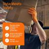 imageInspire Heavy Duty Orange Nitrile Disposable Gloves  ULTRA 8 Mil Diamond Textured Grip  Industrial Mechanic Food200