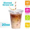 imageInspire Home ampamp Pantry Plastic Cups with Lids  BULK SAVINGS Smoothie Cup Iced Coffee Soda  Crystal Clear  16 Oz Case of 19220 Oz  184 Count