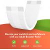 imageInspire Incontinence Booster Pads Super Absorbent Extra Long  Pad Liner Women and Men  Inserts for Adult Diapers 5 Cups Absorbency 36 Count Money Back Leak Free GuaranteeLong 185 x 39  18 Count