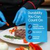 imageInspire Nitrile Exam Gloves  The Original Quality Stretch Nitrile Cobalt Blue  45 Gloves Disposable Latex Free Medical EMTLight Blue