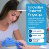 imageInspire Nitrile Exam Gloves  The Original Quality Stretch Nitrile Cobalt Blue  45 Gloves Disposable Latex Free Medical EMTLight Blue