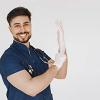 imageInspire Stretch Vinyl Exam Gloves  THE ORIGINAL Quality Disposable Latex Free Medical Glove Cleaning Cooking Food Service Labs Healthcare and Household Small 1000 CountMedium