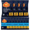 imageInspire Trail Wipes  Camping Wipes Body Wipes Adults  Biodegradable Wipes For Camping Travel Gym With Aloe And Vitamin E  No Rinse Bathing Shower Wipes Women Or Men100 Count 4 Packs Of 25
