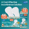 imageInspire Ultra Absorbency Incontinence Booster Pads  Absorbs Over 4 Cups  for Women or Men Adhesive Strip Use in Incontinence Underwear and Diapers LeakFree 66 Count66 Count
