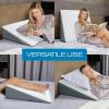 imageKolbs Bed Wedge Pillow Chic Jacquard Cover for Sleeping and Acid Reflux Heartburn Standard Width 75quot HeightExtra Wide 75 Height