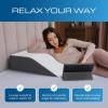 imageKolbs Bed Wedge Pillow Chic Jacquard Cover for Sleeping and Acid Reflux Heartburn Standard Width 75quot HeightFlat Top 7 Height