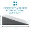 imageKolbs Bed Wedge Pillow Chic Jacquard Cover for Sleeping and Acid Reflux Heartburn Standard Width 75quot HeightStandard Width 75 Height
