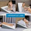 imageKolbs Bed Wedge Pillow Chic Jacquard Cover for Sleeping and Acid Reflux Heartburn Standard Width 75quot HeightStandard Width 75 Height