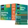 imageInspire Ultra Thick Rinse Free Body Wipes Bathing Wipes Rinse Free Wet Wipes Thick Strong Extra Large With Aloe Vera EnrichedUltra Thick Value Pack  18 Packs Of 8