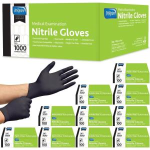 imageInspire Black Nitrile Gloves  THE ORIGINAL Quality Black Gloves Disposable Latex Free  45 CookingNitrile