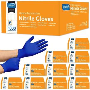 imageInspire Nitrile Exam Gloves  The Original Quality Stretch Nitrile Cobalt Blue  45 Gloves Disposable Latex Free Medical EMTCobalt Blue