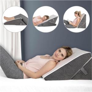 imageKolbs Bed Wedge Pillow Chic Jacquard Cover for Sleeping and Acid Reflux Heartburn Standard Width 75quot HeightAdjustable Height Wedge