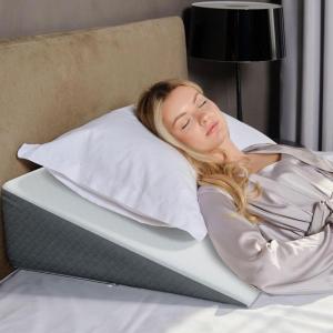 imageKolbs Bed Wedge Pillow Chic Jacquard Cover for Sleeping and Acid Reflux Heartburn Standard Width 75quot HeightStandard Width 75 Height