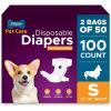 imageInspire Pet Care Dog Diapers Female Dogs  Bulk Value Doggie Incontinence Accidents for Heat Pee or Period and Housebreaking Small 50 CountSmall 100 Count
