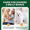 image:imageInspire Pet Dog Diaper Liners Booster Pads for Male and Female Dogs  for Male Dog Diapers Female Dog Diapers 100ct  Disposable Diaper Inserts XL