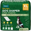 image:imageInspire Pet Dog Diaper Liners Booster Pads for Male and Female Dogs  for Male Dog Diapers Female Dog Diapers 100ct  Disposable Diaper Inserts XL