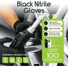 image:imageInspire Black Nitrile Disposable Gloves  45 Nitrile Disposable Safety Medical Cooking Cleaning GlovesBlack  Box of 100