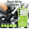 image:imageInspire Black Nitrile Disposable Gloves  45 Nitrile Disposable Safety Medical Cooking Cleaning GlovesBlack  Case of 1000