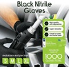 image:imageInspire Black Nitrile Disposable Gloves  45 Nitrile Disposable Safety Medical Cooking Cleaning GlovesBlack  Case of 1000