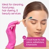 image:imageInspire Pink Gloves Disposable Latex Free  Nitrile Pink Glove Nail Salon and Hair Dye  Esthetician Nitrile Disposable  Nitrile gloves Medium